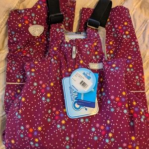 Colorful Star-Patterned Kids Snowsuit